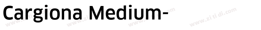 Cargiona Medium字体转换